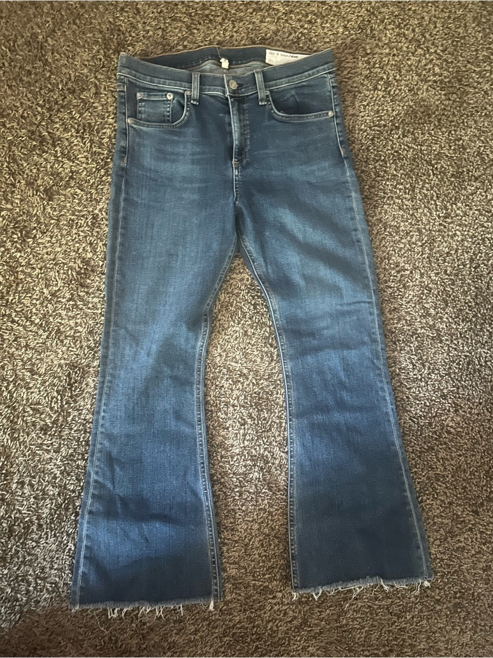 rag & bone indigo denim jeans with classic five-pocket